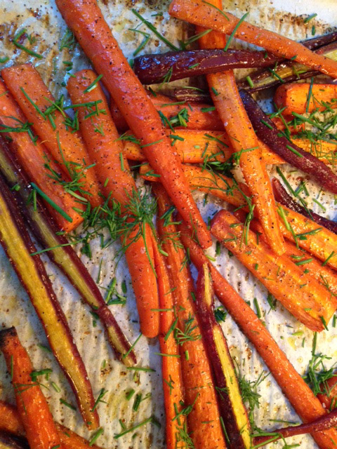 Roasted Carrots with Orange, Honey, and Dill